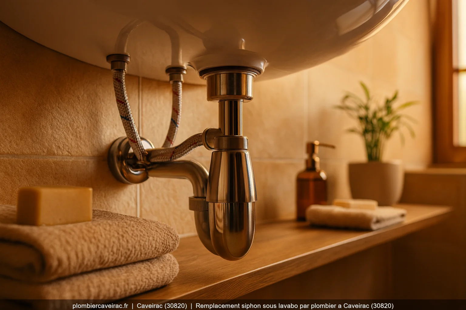 Remplacement de siphon a Caveirac